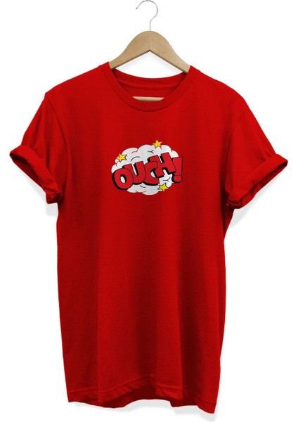 Ouch Baskılı T-Shirt