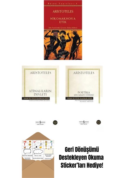 Aristoteles 3 Kitap Set + Okuma Sticker'ları