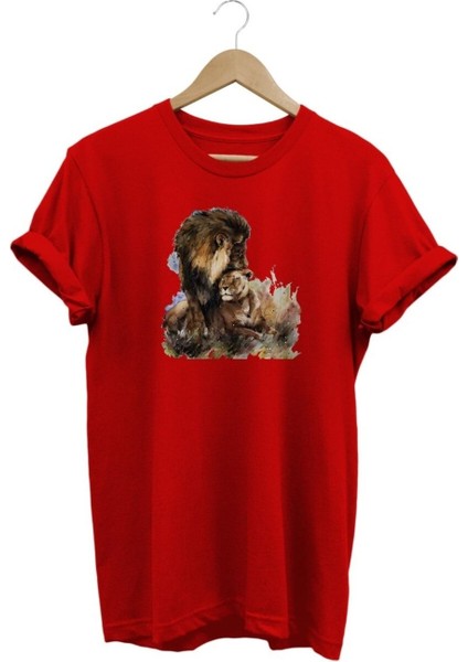 Aslan Baskılı T-Shirt