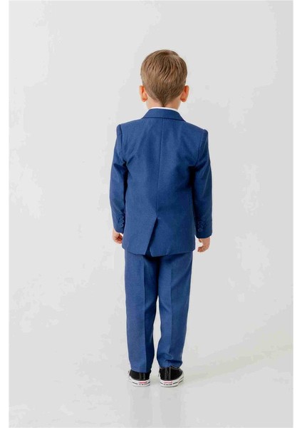 Mini Gentleman Erkek Çocuk Takım Elbise - 5 Parça (Ceket, Yelek, Gömlek, Pantolon, Papyon) fiyatları