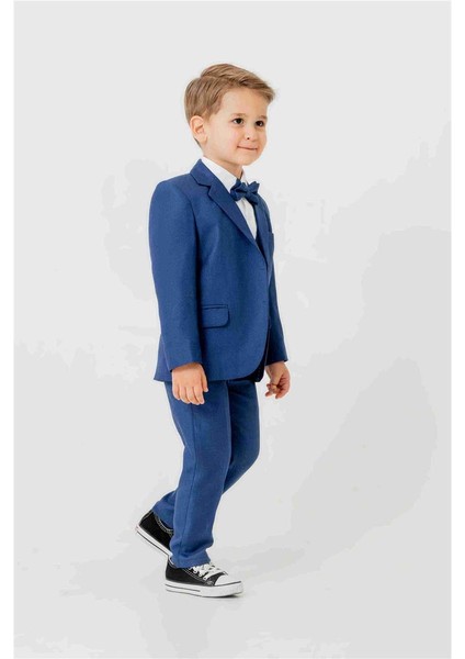 Mini Gentleman Erkek Çocuk Takım Elbise - 5 Parça (Ceket, Yelek, Gömlek, Pantolon, Papyon) modelleri