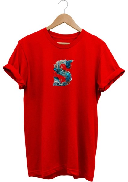 S Baskılı T-Shirt