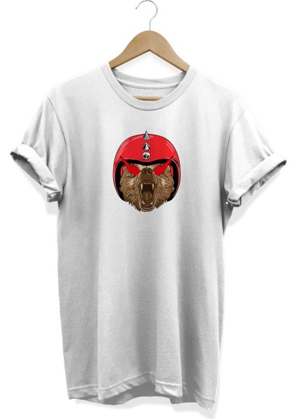 Kask Baskılı T-Shirt %100 Pamuk Dijital Baskılı Tişört