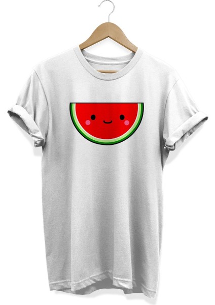 Gülen Karpuz Baskılı T-Shirt