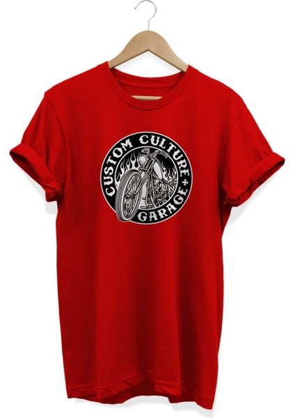 Custom Culture Garage Baskılı T-Shirt
