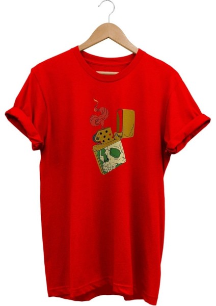 Çakmak Baskılı T-Shirt