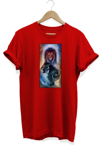 Aslan Baskılı T-Shirt