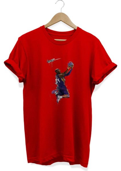 Kobe Baskılı T-Shirt %100 Pamuk Dijital Baskılı Tişört