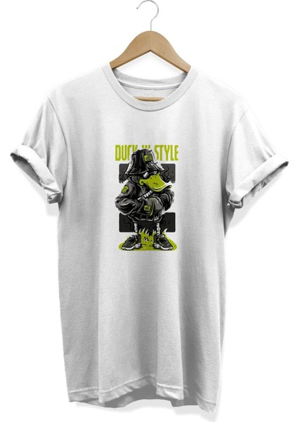 Duck In Style Baskılı T-Shirt