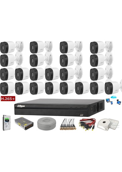 22 Kameralı 2 Mp Ahd Güvenlik Kamera Sistemi