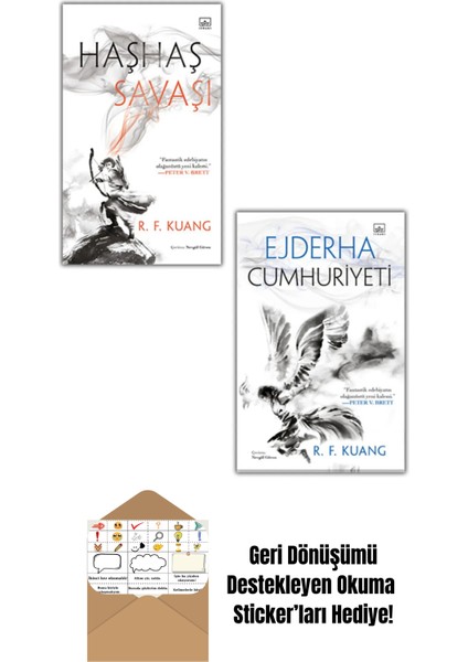 Haşhaş Savaşı 2 Kitap Takım (Ciltli) + Okuma Sticker'ları