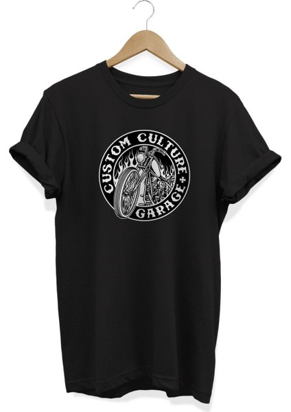 Custom Culture Garage Baskılı T-Shirt