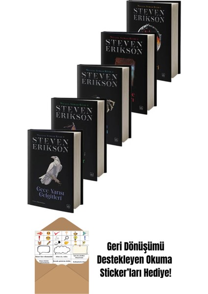 Malazan Yitikler Kitabı Serisi 5 Kitap Takım (Ciltli) + Okuma Sticker'ları