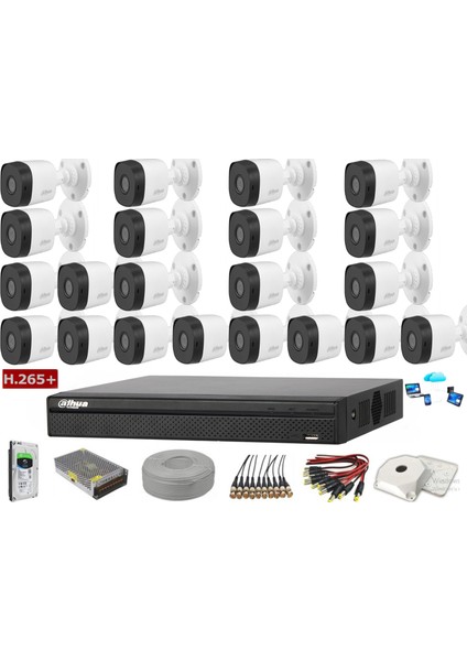 21 Kameralı 2 Mp Ahd Güvenlik Kamera Sistemi