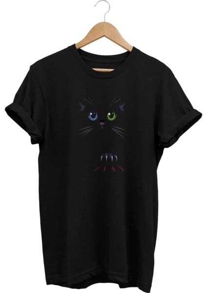 Kedi Baskılı T-Shirt