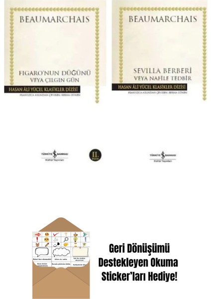 Beaumarchais 2 Kitap Set + Okuma Sticker'ları