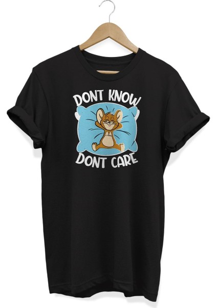 D'ont Know Baskılı T-Shirt