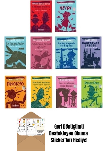 Çocuk Klasikleri 10 Kitap Set + Okuma Sticker'ları