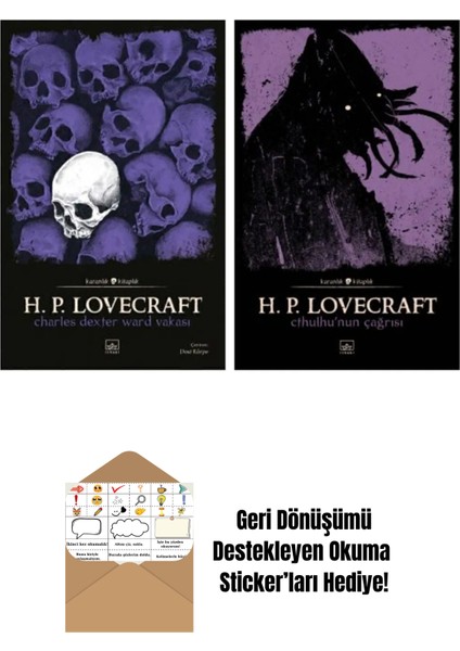 H. P. Lovecraft 2 Kitap Set + Okuma Sticker'ları