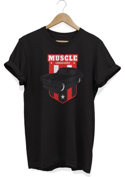 Muscle Baskılı T-Shirt