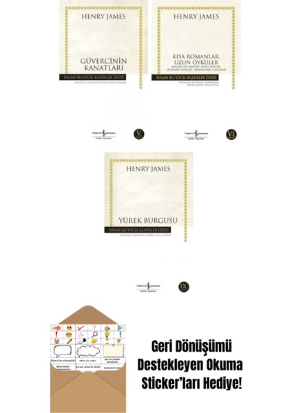 Henry James 3 Kitap Set + Okuma Sticker'ları