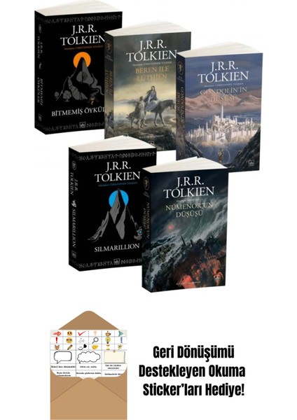Tolkien Kitapları Seçkisi + Okuma Sticker'ları
