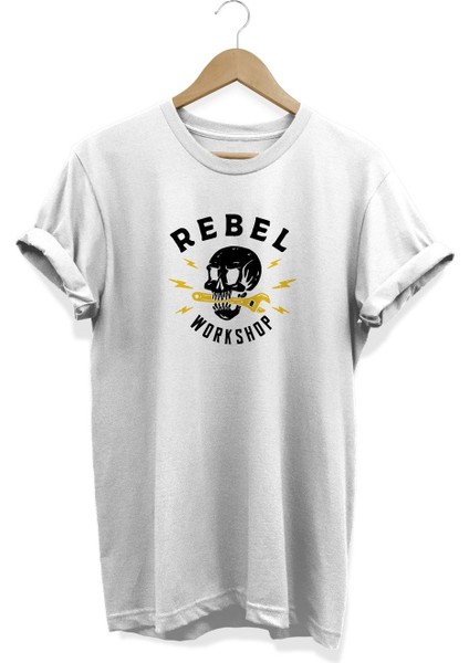 Rebel Workshop Baskılı T-Shirt