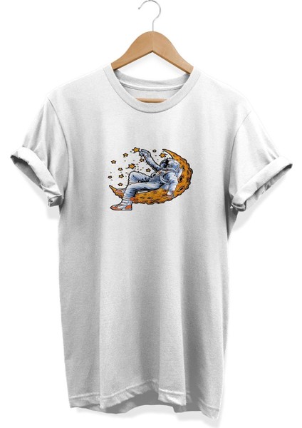 Astronot Baskılı T-Shirt