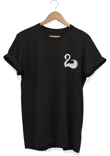 Kuğu Baskılı T-Shirt