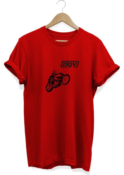 Agv Motor Baskılı T-Shirt
