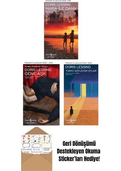 Doris Lessing 3 Kitap + Okuma Sticker'ları