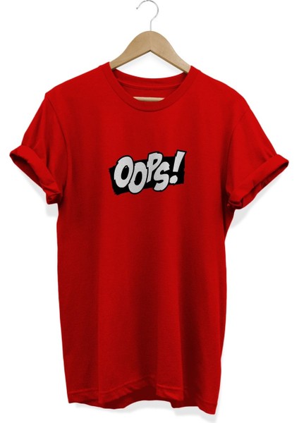 Oops Baskılı T-Shirt
