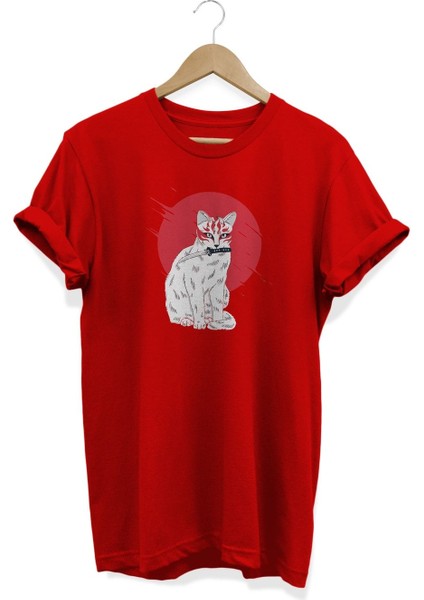 Kedi Baskılı T-Shirt