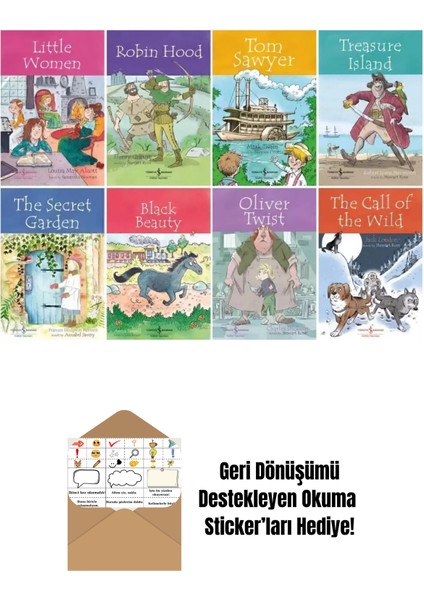 Iş Bankası Ingilizce Çocuk Klasikleri 8 Kitap Set + Okuma Sticker'ları