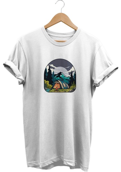 Çadır Baskılı T-Shirt