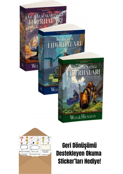 Ejderha Mızrağı 3 Kitap Takım + Okuma Sticker'ları
