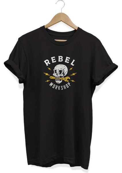 Rebel Workshop Baskılı T-Shirt