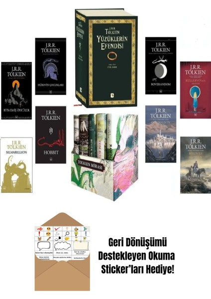 Tolkien Külliyatı 14 Kitap Set + Okuma Sticker'ları