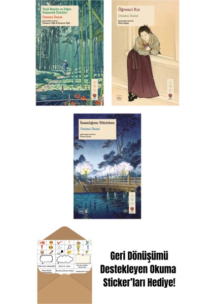 Osamu Dazai 3 Kitap Takım + Okuma Sticker'ları