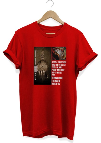 Time Baskılı T-Shirt