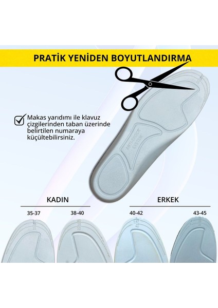 Ultra Anatomik Rahat Ayakkabı Tabanı, Lakost Kumaş Ortopedk Hafif Spor Tabanlık, Siyah, 1 Çift