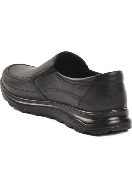Siyah Hakiki Deri Erkek Günlük Ayakkabı A-261 M fırsatları