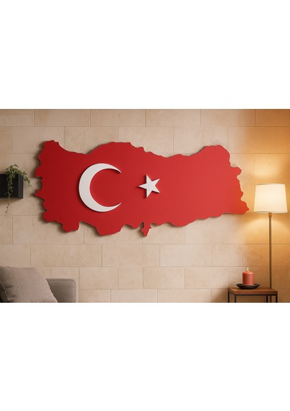 - Strafor Söve Türkiye Haritası Şeklinde Iç ve Dış Cephe Bayrak