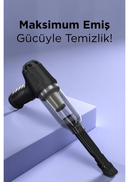 LT-107C Mini Çok Fonksiyonlu Üflemeli Şarjlı Araç Süpürgesi El Süpürgesi fiyatları