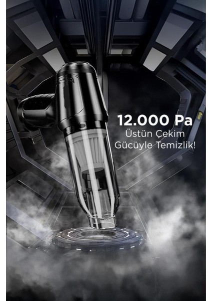 LT-107C Mini Çok Fonksiyonlu Üflemeli Şarjlı Araç Süpürgesi El Süpürgesi fırsatları