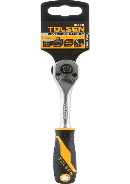 15118 Tolsen Çıkarılabilir Cırcır (Endüstriyel) 1/4"cırcır Kolu