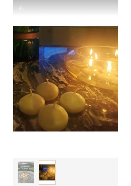 Iv Candles Beyaz 6'lı Suda Yüzen Terapi Mum modelleri