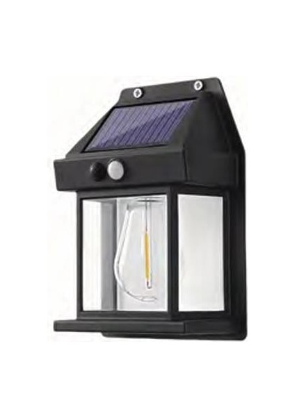 Güneş Enerjili Solar Bahçe Armatürü 12W IP65 Su Geçirmez Fotoselli Duvar Lambası