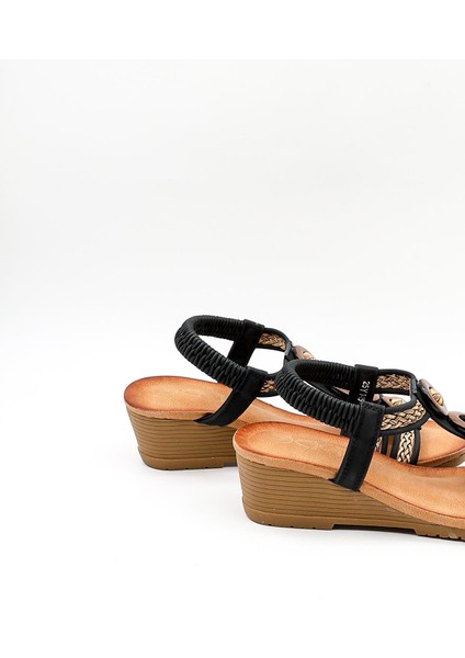 Günlük Kadın Sandalet GJ1454 cl Siyah fırsatları