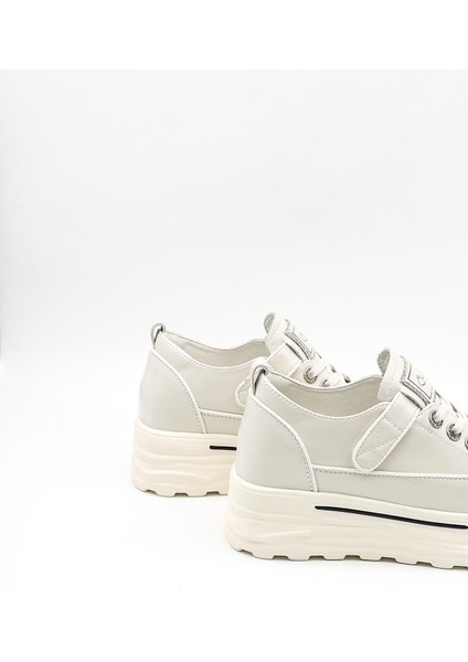 Ithal Dolgu Taban Sneakers Kadın Spor Ayakkabı GJ363 Bej fırsatları